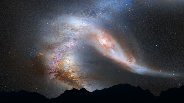 Andromeda Galaxy and the Milky Way