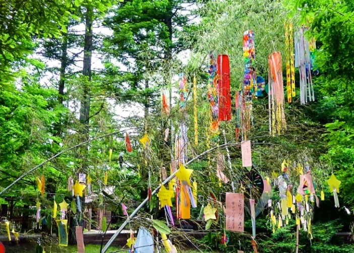 Tanabata streamers and wishes.