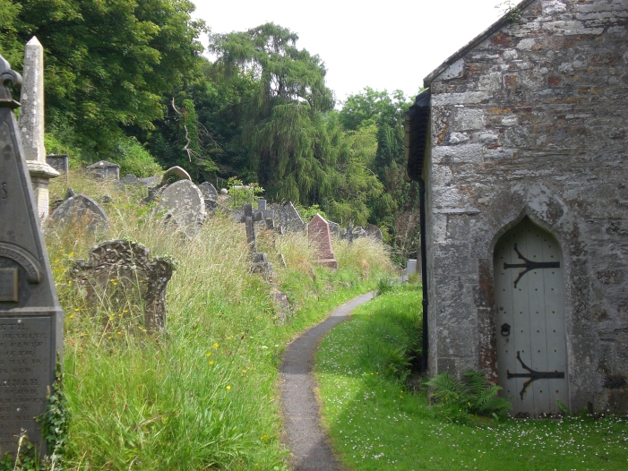 St. Brynach's churchyard, Nevern, Wales